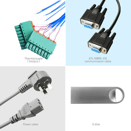AT4708V 8-Channel Temperature Meter | -200°C to 1300°C