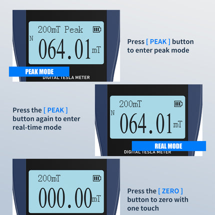 GOYOJO GT129 Gauss/Tesla Meter with High Precision